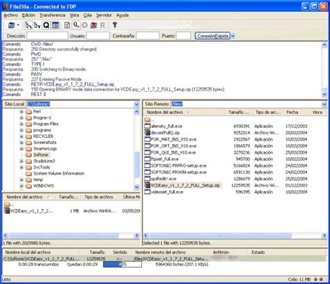 Completely access of the transportable Filezilla 3.22